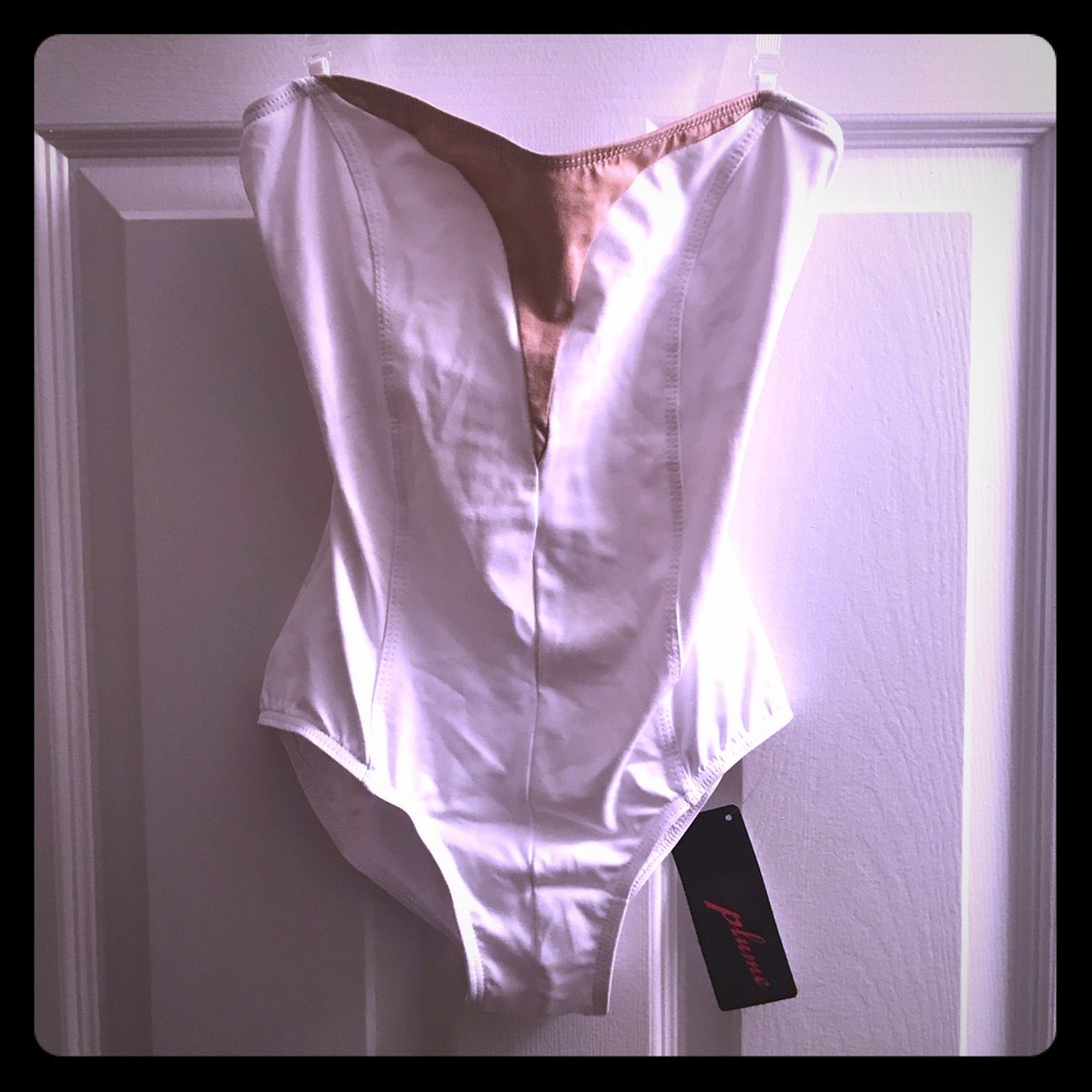 White ballet leotard